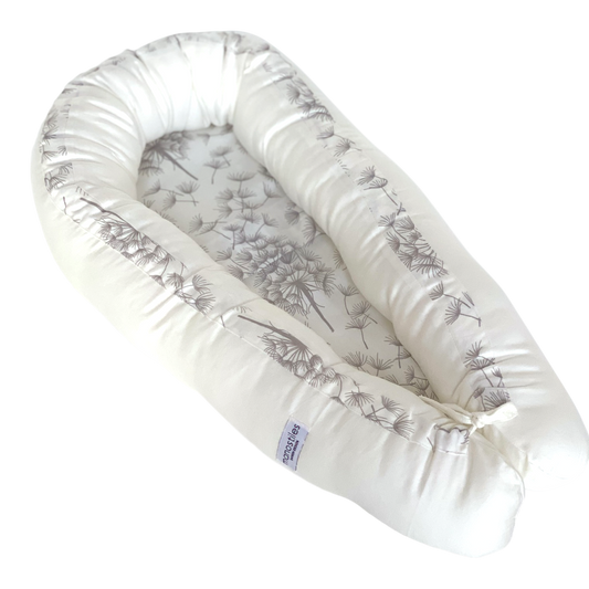 Docka babynest - vit maskros