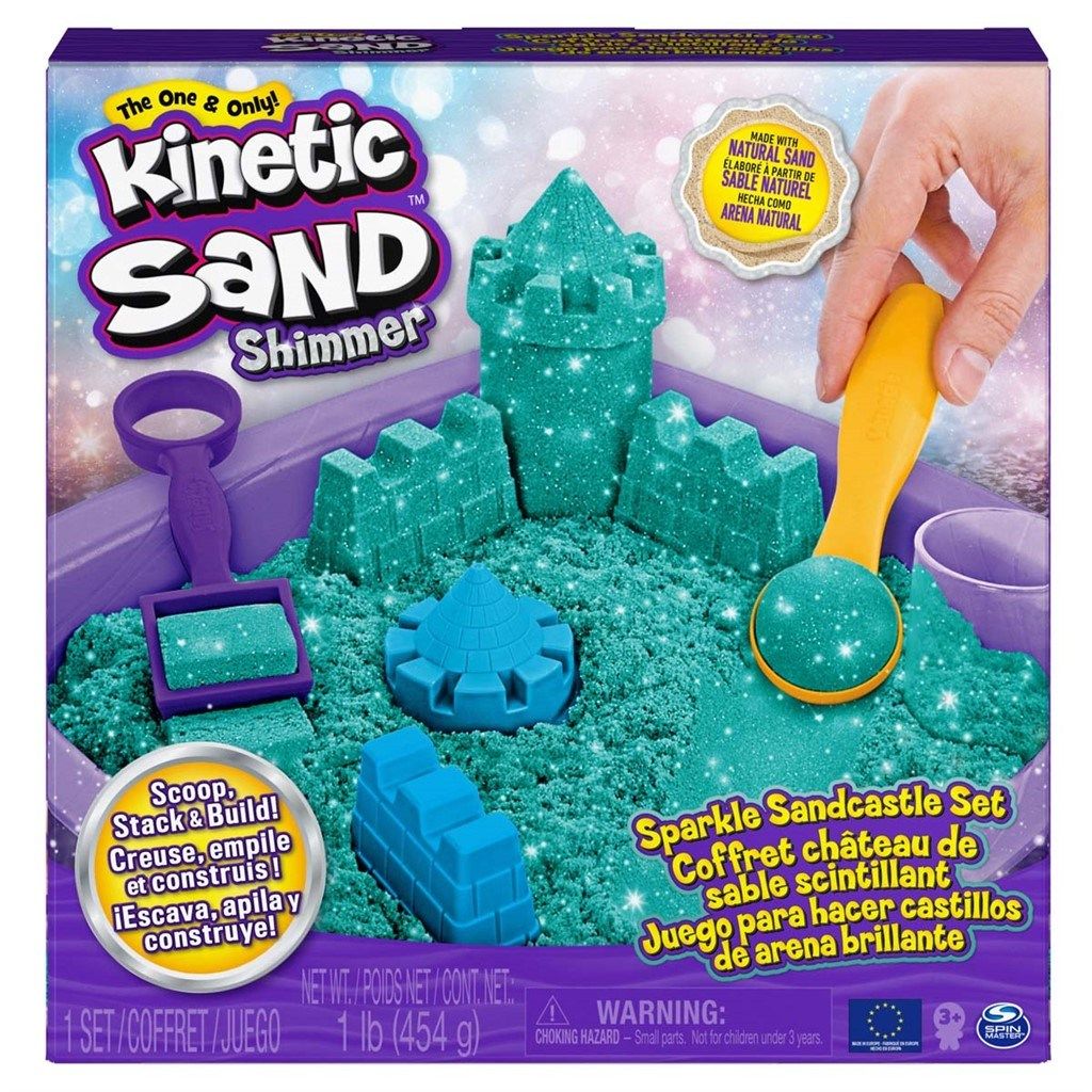 Kinetic Sand, Sparkle Sandcastle Set - kricka