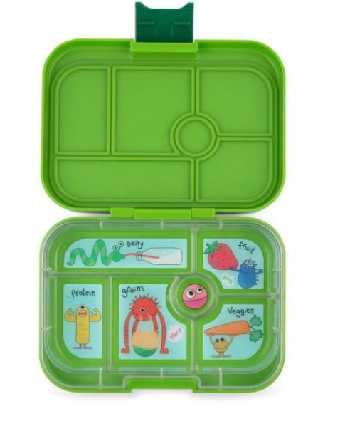 Yumbox Matlåda, Original (6 fack), Avokadogrön (Leverans: Vecka 6)